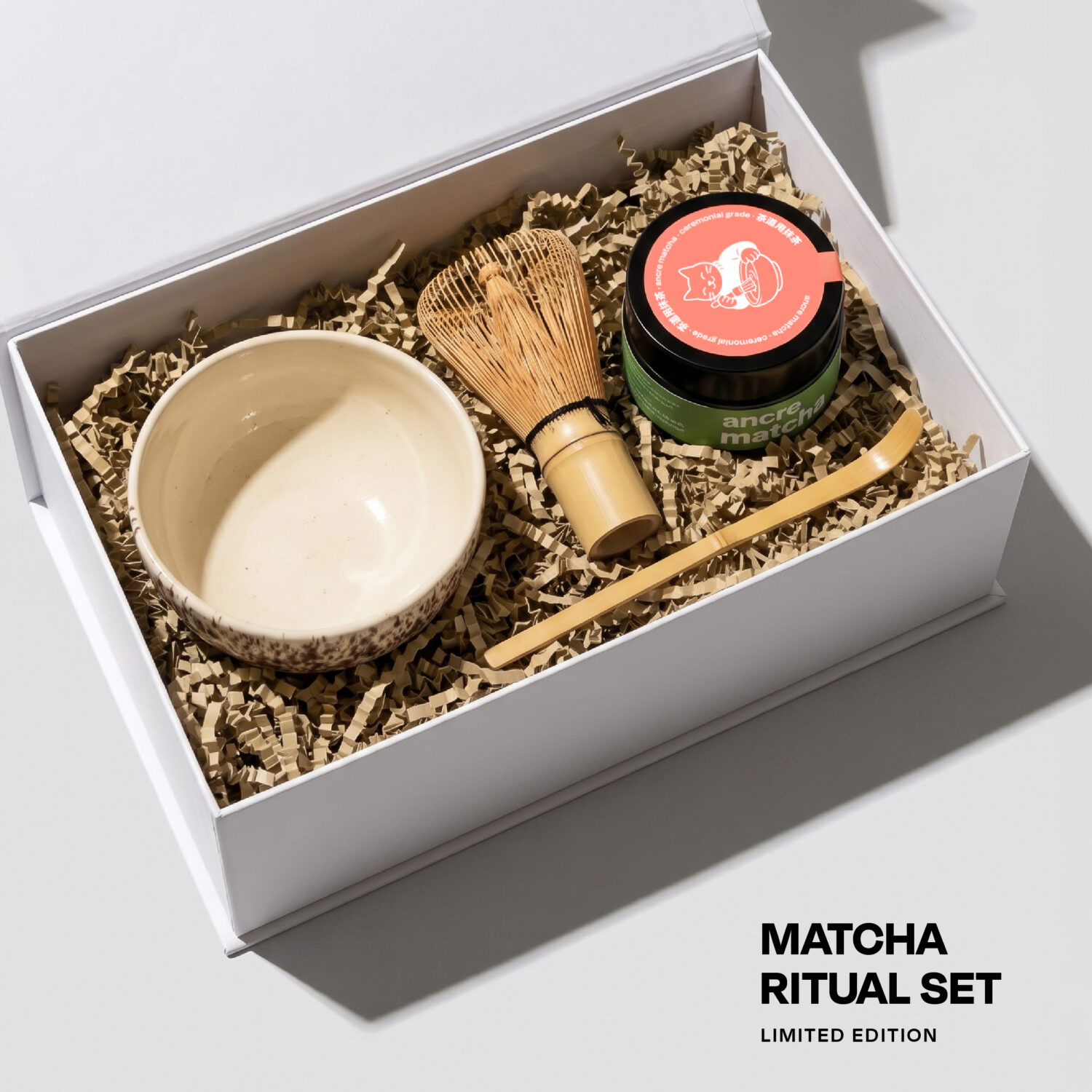 Limited Edition Matcha Ritual Seti - Geleneksel Başlangıç Seti (Matcha, Bambu Fırça, Kaşık ve Seramik Kase)